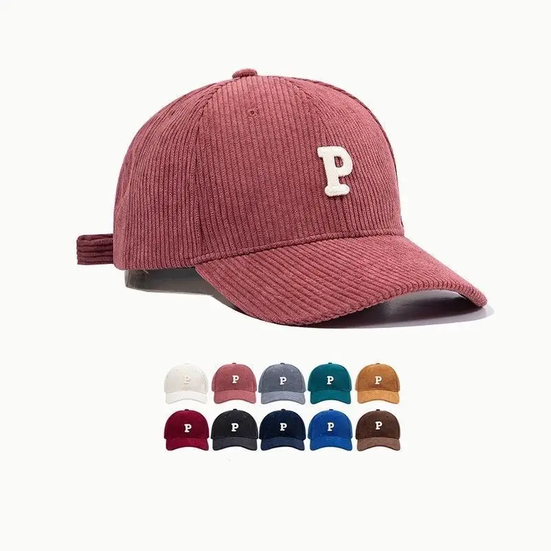 Fashion Corduroy Baseball Cap Ladies Letter P Snapback Women Men Adjustable Casual Hip Hop Hats 2022 New Couple
Fashion Corduroy Baseball Cap Ladies Letter P Snapback Women Men Adjustable Casual Hip Hop Hats 2022 New Couple