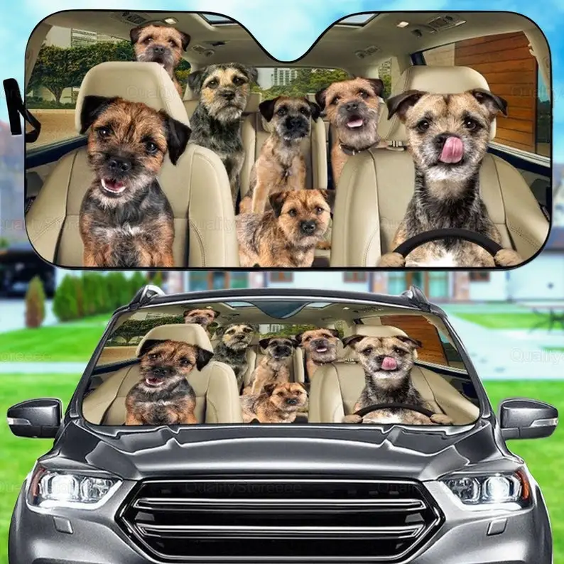 Border Terrier Car Sunshade, Dogs Family Sunshade, Dog Car Accessories, Car Decoration, Gift Owner Dog, Border Car Windshield LN
Border Terrier Car Sunshade, Dogs Family Sunshade, Dog Car Accessories, Car Decoration, Gift Owner Dog, Border Car Windshield LN