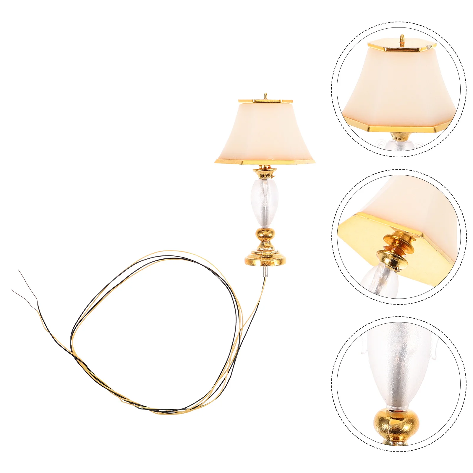 House Decoration Delicate Miniature Table Lamp Model Mini Bedroom Scene Layout Desk Light Model
House Decoration Delicate Miniature Table Lamp Model Mini Bedroom Scene Layout Desk Light Model