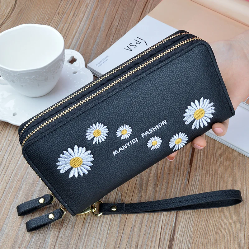New Ladies Long Double Zipper Wallet Large Capacity Double Layer Wallet PU Small Chrysanthemum Clutch Hot Sale purse
New Ladies Long Double Zipper Wallet Large Capacity Double Layer Wallet PU Small Chrysanthemum Clutch Hot Sale purse