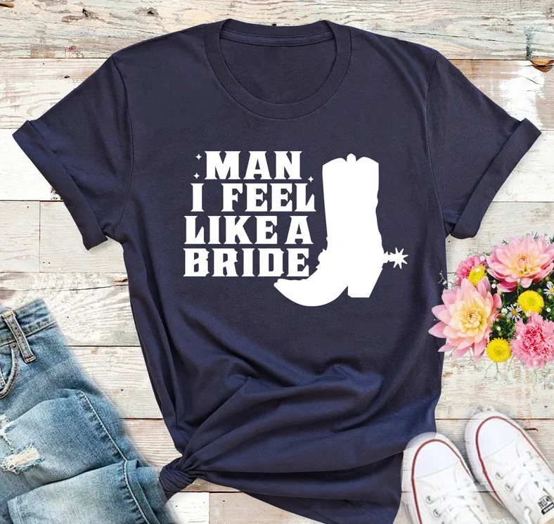 Man I Feel Like A Bride Bachelorette Party Shirt, Cowgirl Bachelorette Party Shirt Short Sleeve Top Tees O Neck 100%Cotton goth
Man I Feel Like A Bride Bachelorette Party Shirt, Cowgirl Bachelorette Party Shirt Short Sleeve Top Tees O Neck 100%Cotton goth