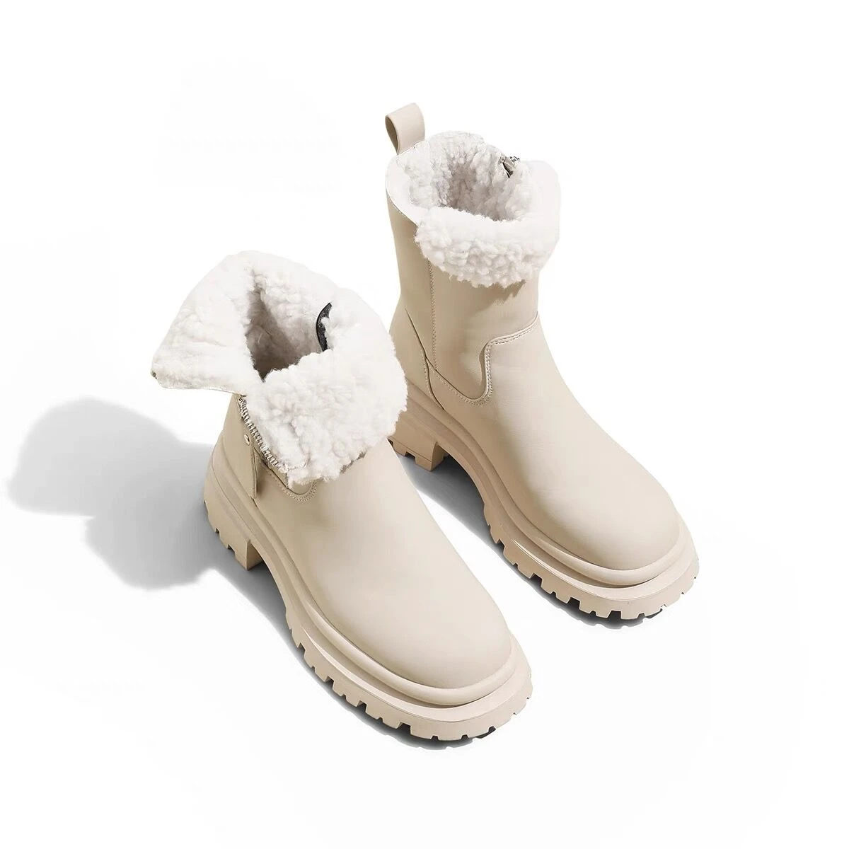 White Snow Boots Women PU Leather High-tube Warm Cotton Shoes Winter Plus Velvet Fashion Zipper Ankle Boots Platform Shoes Women
White Snow Boots Women PU Leather High-tube Warm Cotton Shoes Winter Plus Velvet Fashion Zipper Ankle Boots Platform Shoes Women