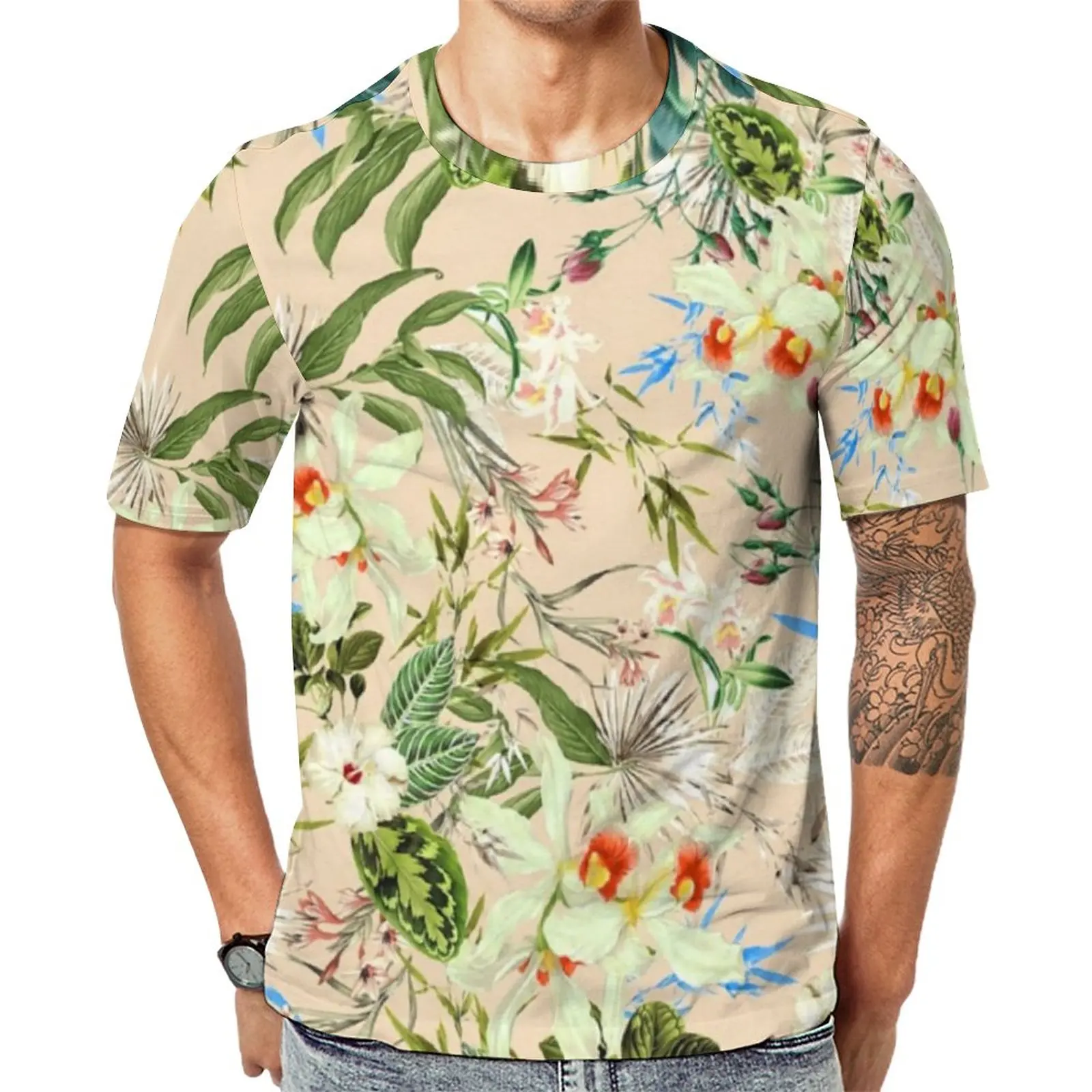 Floral Chic Print T Shirt Men Flowers and Leaves Kawaii T Shirts Summer Popular Tees Short Sleeve Print Oversized Tops
Floral Chic Print T Shirt Men Flowers and Leaves Kawaii T Shirts Summer Popular Tees Short Sleeve Print Oversized Tops