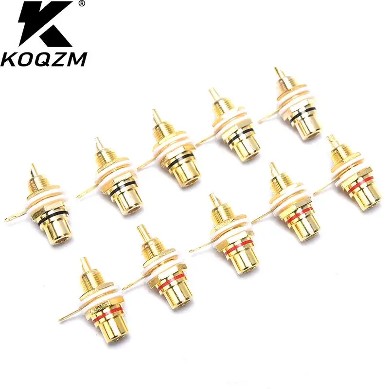 10pcs/lot Panel Mount Gold Plated RCA Female Plug Jack Audio Socket Amplifier Chassis Phono Connector With Nut Solder Cup
10pcs/lot Panel Mount Gold Plated RCA Female Plug Jack Audio Socket Amplifier Chassis Phono Connector With Nut Solder Cup