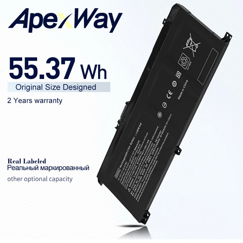 ApexWay 15.4V 55.37Wh SA04XL HSTNN-UB7U Laptop Battery For HP Notebook HSTNN-OB1F HSTNN-OB1G L43248-541 L43248-AC1 L43248-AC2
ApexWay 15.4V 55.37Wh SA04XL HSTNN-UB7U Laptop Battery For HP Notebook HSTNN-OB1F HSTNN-OB1G L43248-541 L43248-AC1 L43248-AC2