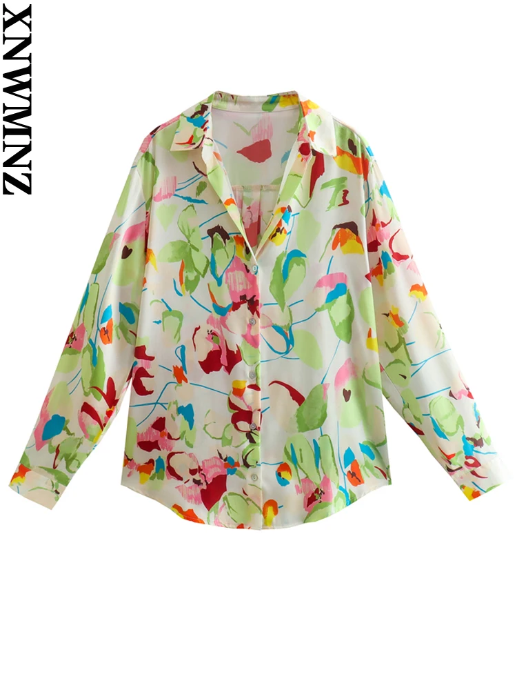 XNWMNZ women fashion floral print shirt female Vintage lapel collar long sleeve summer boho elegant button-up shirts ladies top
XNWMNZ women fashion floral print shirt female Vintage lapel collar long sleeve summer boho elegant button-up shirts ladies top