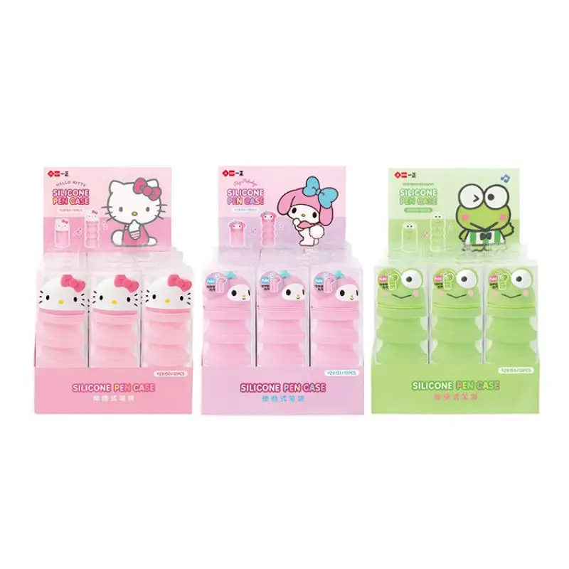 Sanrios Stationery Kawaii Mymelody Cute Hellokitty Cartoon Cinnamoroll Silicone Retractable Student Dual-Use Pen Case Toys Gifts
Sanrios Stationery Kawaii Mymelody Cute Hellokitty Cartoon Cinnamoroll Silicone Retractable Student Dual-Use Pen Case Toys Gifts