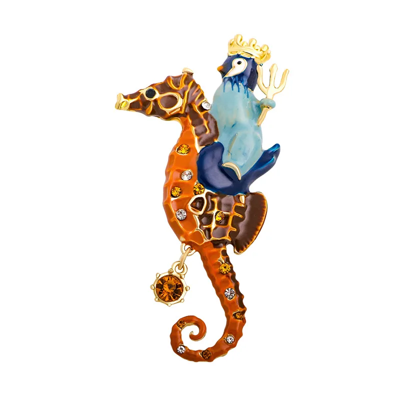 Seahorse Enamel Lapel Pin Cute Fashion Sea Animal Brooches For Women And Mne Crystal Rhinestone For Skirt Denim Bag Accessories
Seahorse Enamel Lapel Pin Cute Fashion Sea Animal Brooches For Women And Mne Crystal Rhinestone For Skirt Denim Bag Accessories