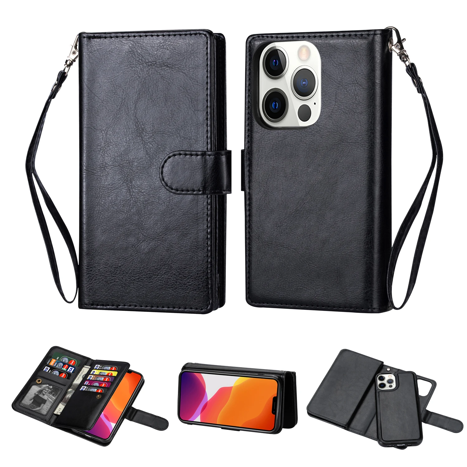 Luxury Magnetic Detachable 2 in1 Leather Case for iPhone 14 12 13 11 Pro Max XS XR SE 2022 8 7 Plus Wallet Multi-Card Slot Cover
Luxury Magnetic Detachable 2 in1 Leather Case for iPhone 14 12 13 11 Pro Max XS XR SE 2022 8 7 Plus Wallet Multi-Card Slot Cover
