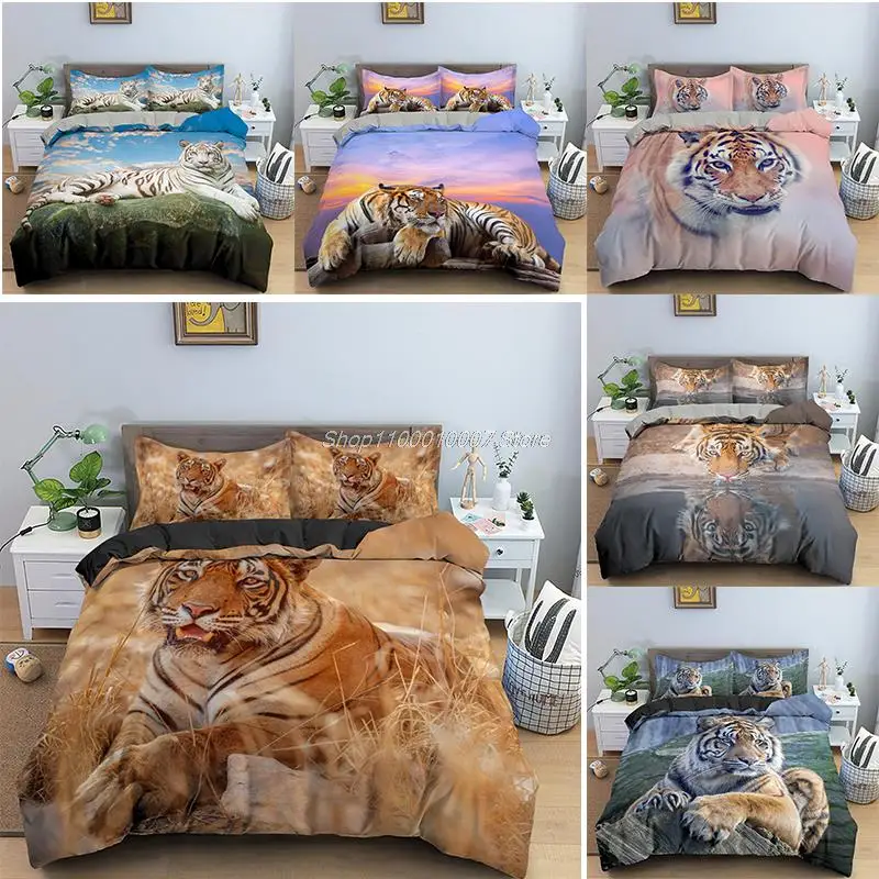 3D Animal Tiger Bedding Set Bedclothes Quilt Duvet Cover Single King Queen Size
3D Animal Tiger Bedding Set Bedclothes Quilt Duvet Cover Single King Queen Size