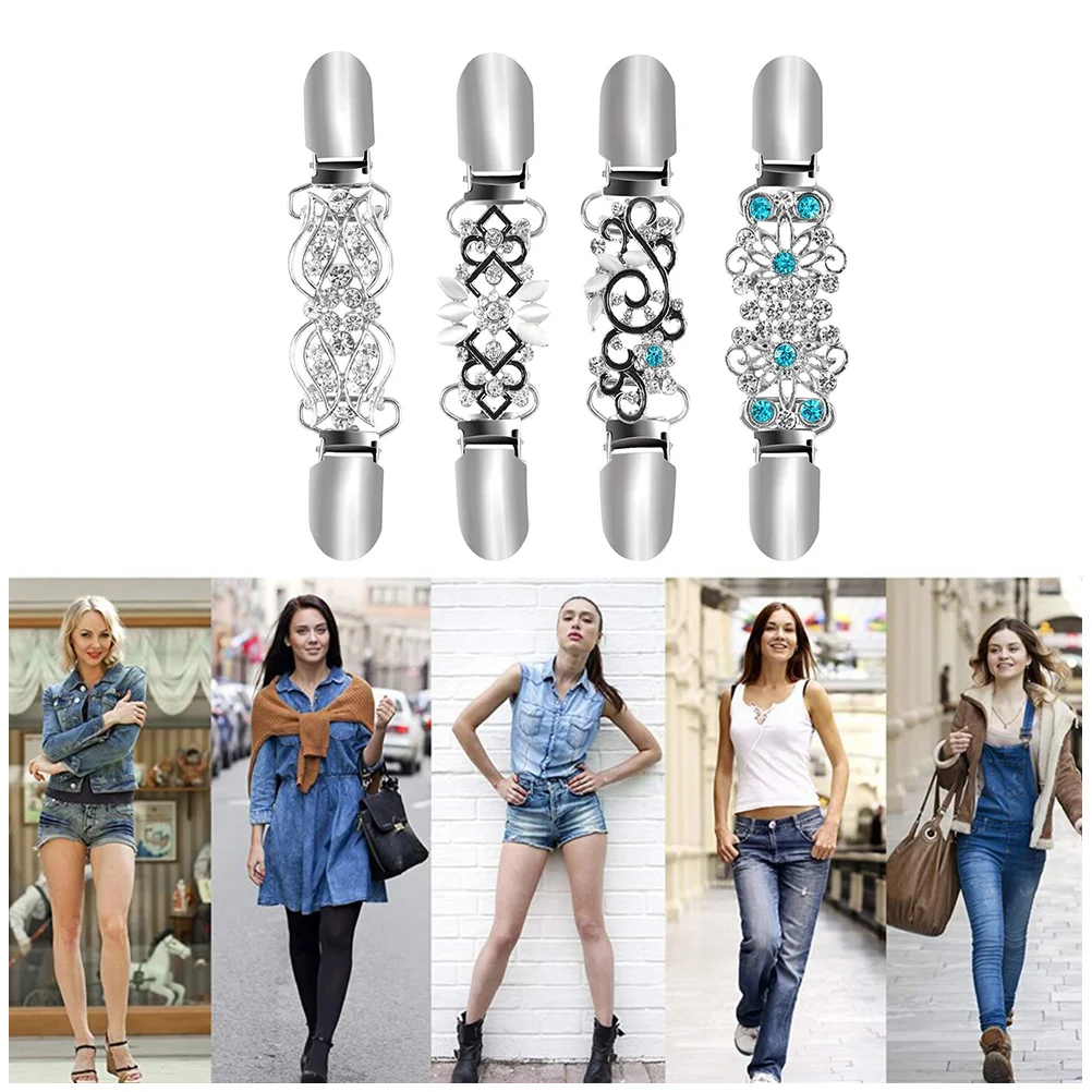 Clips Sweater Cardigan Collar Shawl Chain Women Clip Clothes Clasp Retro Waist Clothing Filler Party Dresses Chrismtas Crystal
Clips Sweater Cardigan Collar Shawl Chain Women Clip Clothes Clasp Retro Waist Clothing Filler Party Dresses Chrismtas Crystal