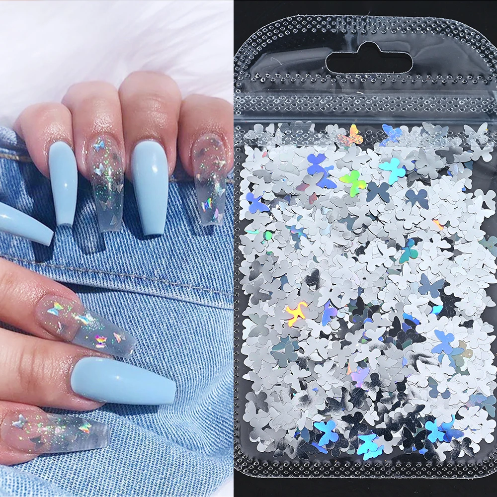 5g 5mm Butterfly Nail Sequins Laser Glitter Ultrathin Paillettes Holographic Polish Flakes DIY Acrylic for Nails Art Decoration
5g 5mm Butterfly Nail Sequins Laser Glitter Ultrathin Paillettes Holographic Polish Flakes DIY Acrylic for Nails Art Decoration