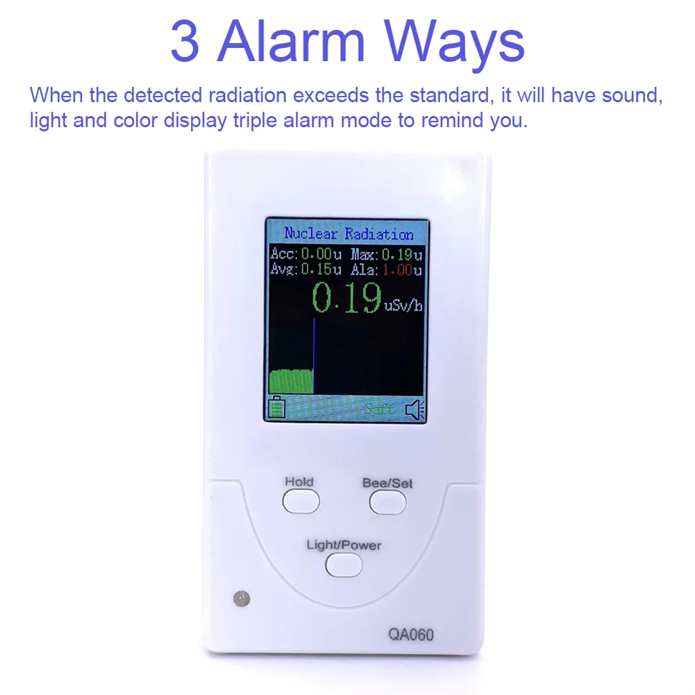 QA063 2 In 1 Electromagnetic Radiation Nuclear Radiation Detector Geiger Counter Dosimeter X-ray Beta Gamma Iodine 131 Detector
QA063 2 In 1 Electromagnetic Radiation Nuclear Radiation Detector Geiger Counter Dosimeter X-ray Beta Gamma Iodine 131 Detector