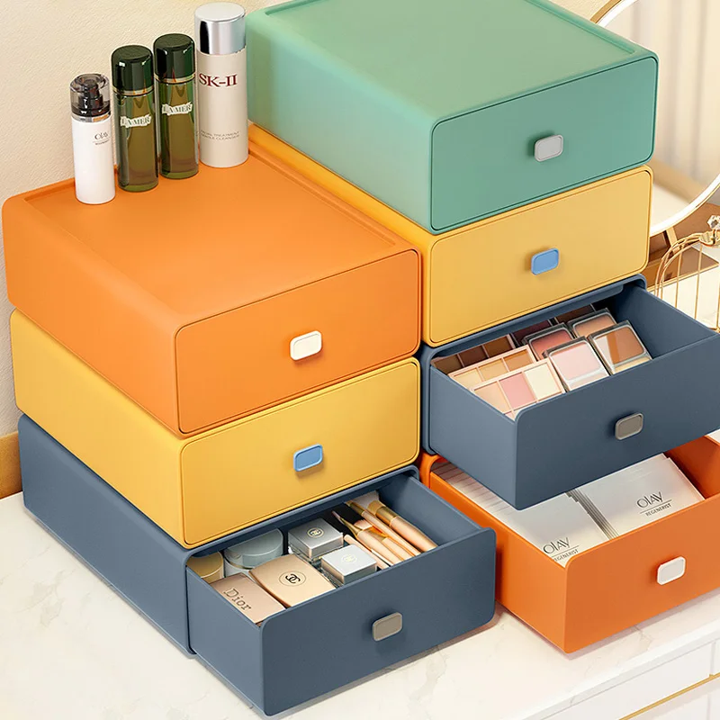 Plastic Storage Container Colorful Desktop Stackable Organizer Drawer Office Accessories Storage Box Makeup Bathroom Blind Box
Plastic Storage Container Colorful Desktop Stackable Organizer Drawer Office Accessories Storage Box Makeup Bathroom Blind Box