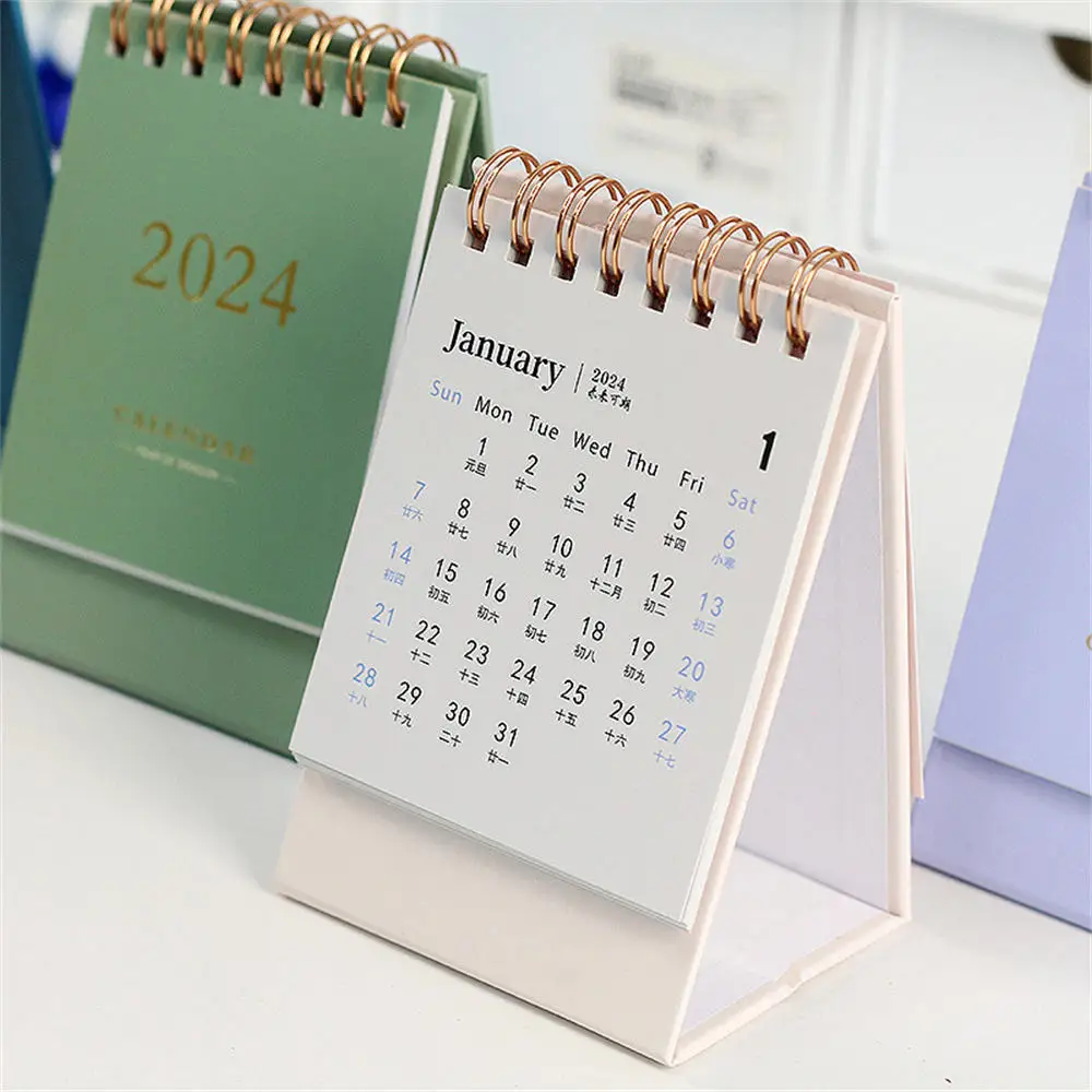 

Простой Настольный флип-календарь 2023-2024 для ежедневного планирования расписания, офисные и школьные принадлежности