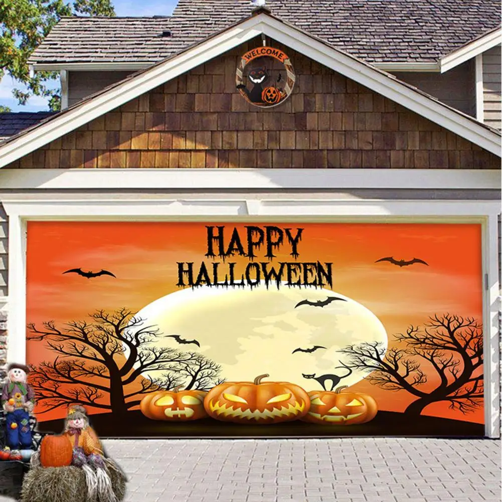Halloween Door Cover Spooky Halloween Garage Door Decorations Fine Workmanship Banners Cauldron Backdrops for Indoor/outdoor
Halloween Door Cover Spooky Halloween Garage Door Decorations Fine Workmanship Banners Cauldron Backdrops for Indoor/outdoor