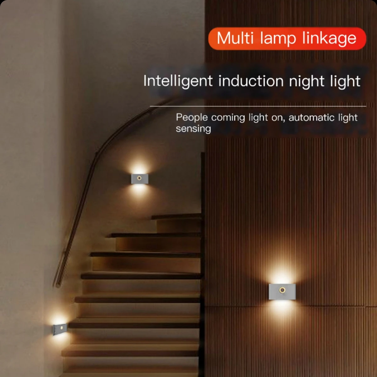 Wireless Linkage Induction Night Light USB Rechargeable Motion Sensor LED Wall Lamp For Kitchen Stair Corridor Bedroom Bathroom
Wireless Linkage Induction Night Light USB Rechargeable Motion Sensor LED Wall Lamp For Kitchen Stair Corridor Bedroom Bathroom