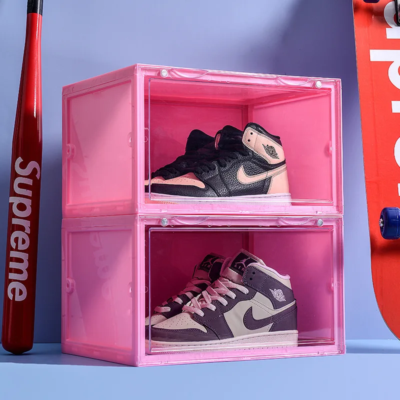 1pcs Transparent Plastic Shoe Storage Boxes Clear Sneakers AJ Display Case High-tops Football Shoe Box Stackable Shoes Cabinet
1pcs Transparent Plastic Shoe Storage Boxes Clear Sneakers AJ Display Case High-tops Football Shoe Box Stackable Shoes Cabinet