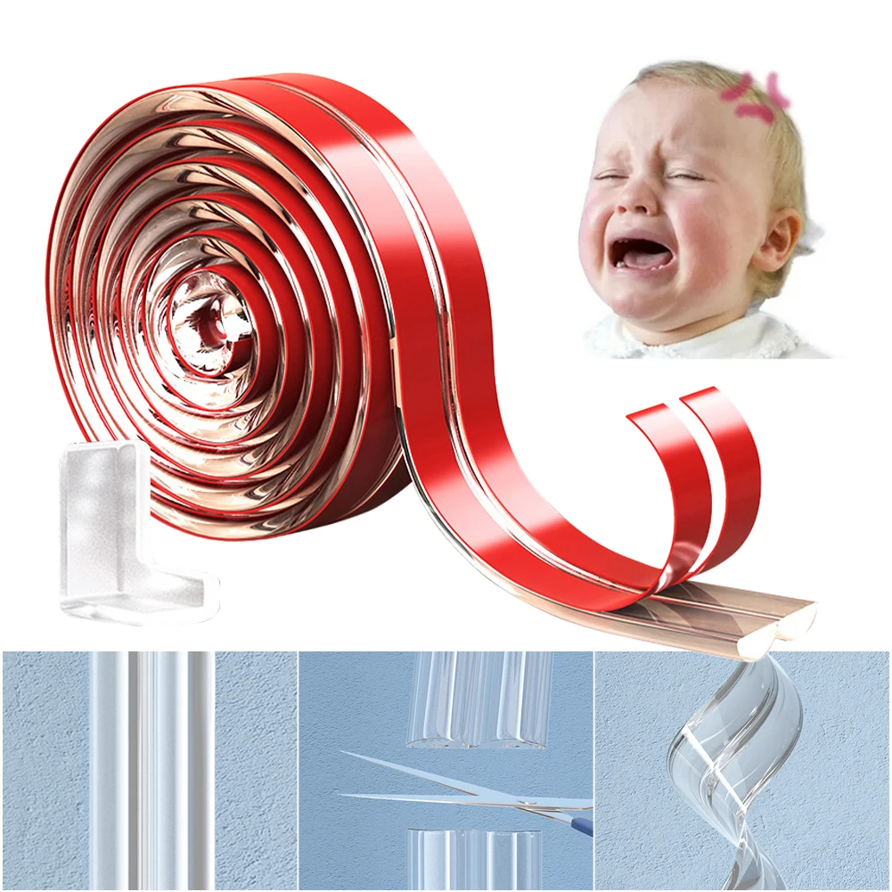 Anti-collision Corner Protection Strip Transparent Furniture Guards Home Baby Silicone Safety Edge Protector Strip For Home
Anti-collision Corner Protection Strip Transparent Furniture Guards Home Baby Silicone Safety Edge Protector Strip For Home