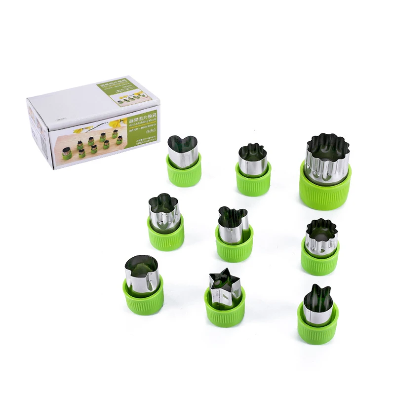 9Pcs/Set Green Stainless Steel Embossing Mold Cakes Bakery Pan Non-Stick Donut Makers Home Handmade Dessert Kitchen Baking Tools
9Pcs/Set Green Stainless Steel Embossing Mold Cakes Bakery Pan Non-Stick Donut Makers Home Handmade Dessert Kitchen Baking Tools