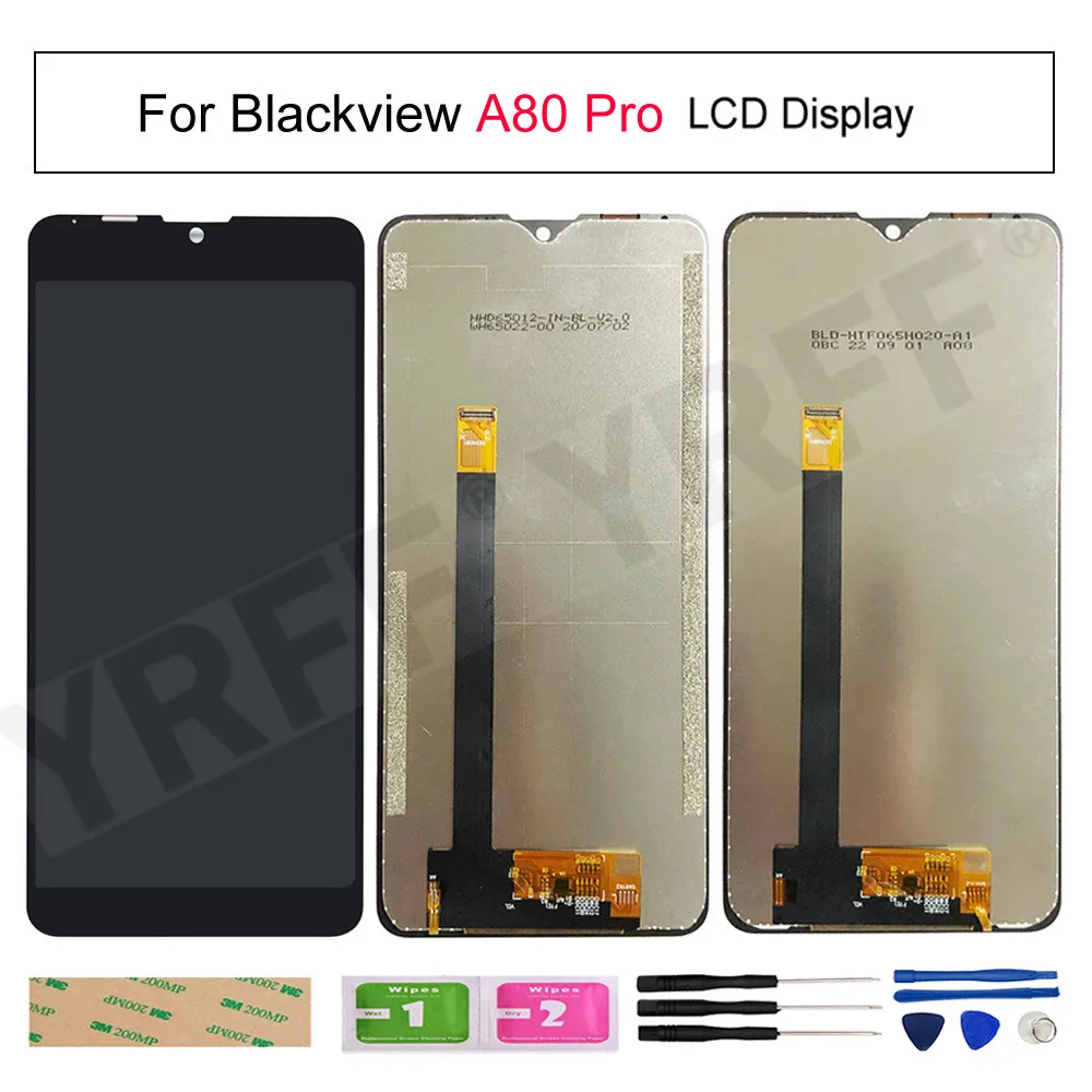 

100% Tested Phone LCD Screens For Blackview A80 Pro LCD Display Touch Screen Digitizer Assembly+Free Tools