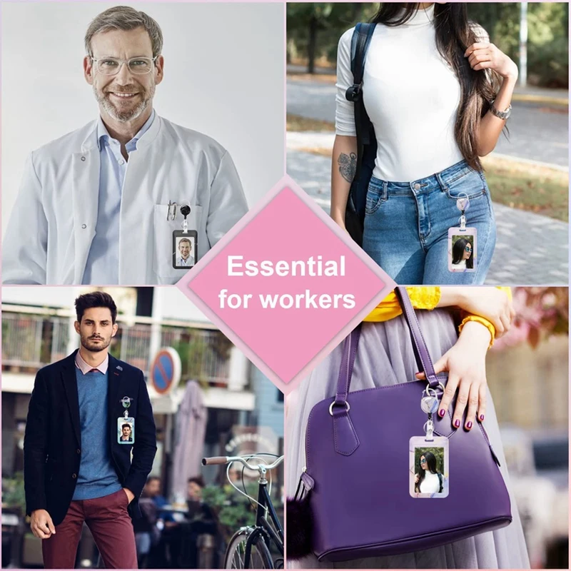 3PCS Badge Holder With Retractable Reel ID Name Tag Worker Badge Carabiner Clip Card Protector Cover Case Plastic
3PCS Badge Holder With Retractable Reel ID Name Tag Worker Badge Carabiner Clip Card Protector Cover Case Plastic