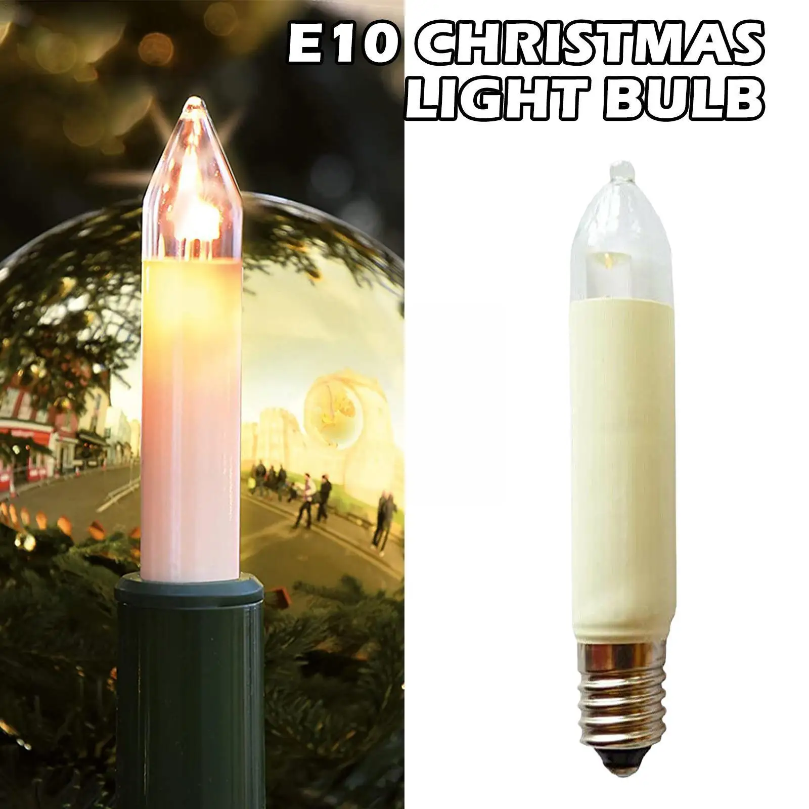 

Сменная Светодиодная лампа E10, лампочка в виде свечи, лампочки для световых цепей 10-55 В переменного тока для ванной комнаты, домашние лампочк...