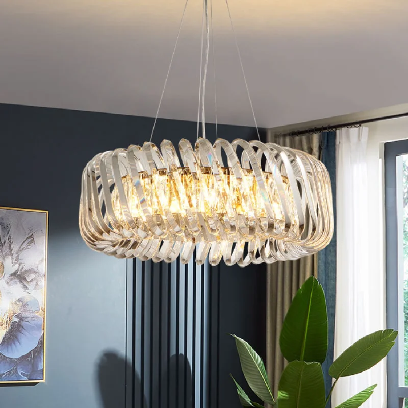 Chandeliers Lights Post Modern Crystal Glass Dimmable Ceiling Parlor Decor Lighting Trend Lustre Para Sala Estar for Living Room
Chandeliers Lights Post Modern Crystal Glass Dimmable Ceiling Parlor Decor Lighting Trend Lustre Para Sala Estar for Living Room
