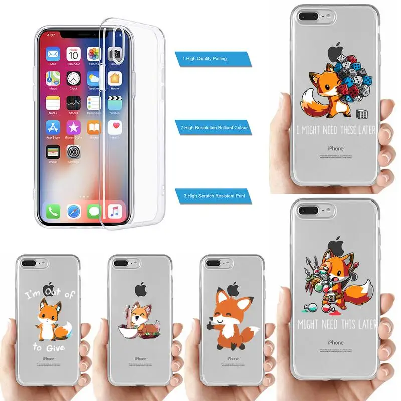 Cute Cartoon Animal Fox Phone Case for iPhone 11 12 13 mini pro XS MAX 8 7 6 6S Plus X 5S SE 2020 XR clear case
Cute Cartoon Animal Fox Phone Case for iPhone 11 12 13 mini pro XS MAX 8 7 6 6S Plus X 5S SE 2020 XR clear case