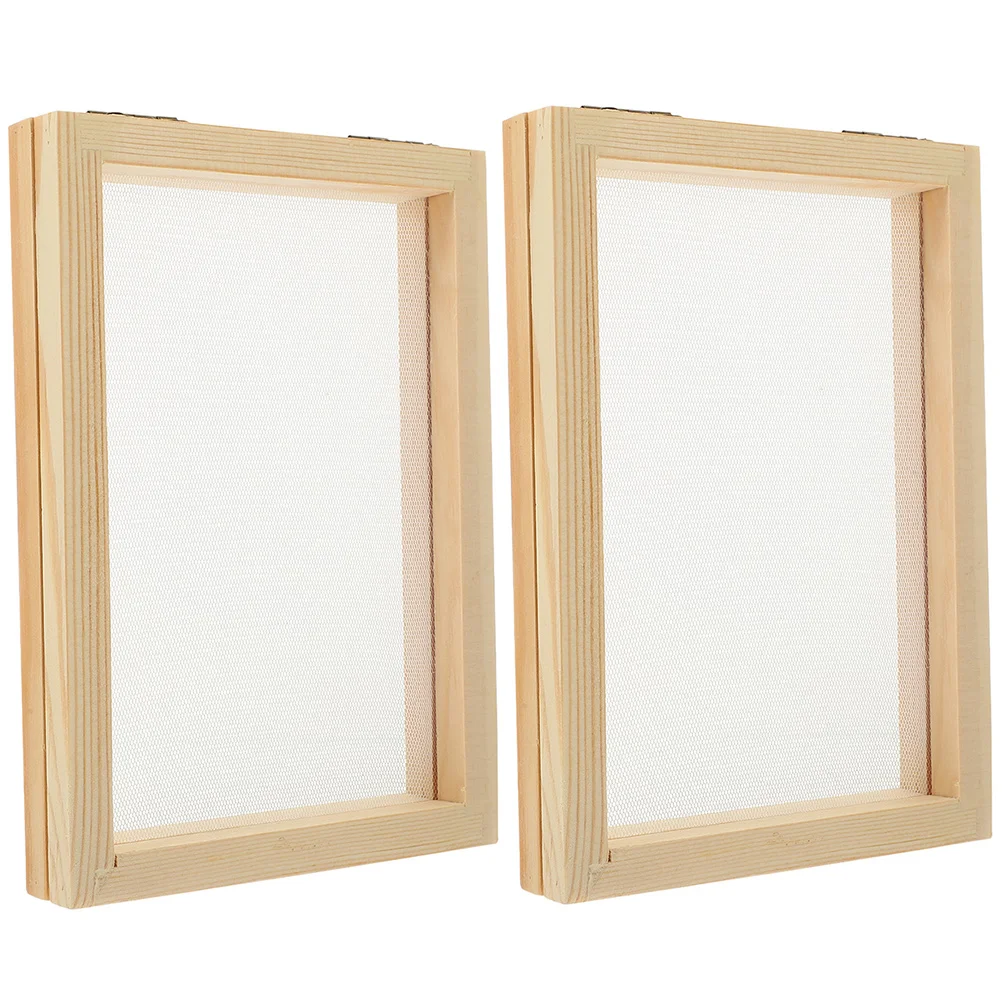 2Pcs Making Screen Craft Paper Craft Paper Making Screen Paper Craft Frame for Crafts Kids Paper Making DIY
2Pcs Making Screen Craft Paper Craft Paper Making Screen Paper Craft Frame for Crafts Kids Paper Making DIY