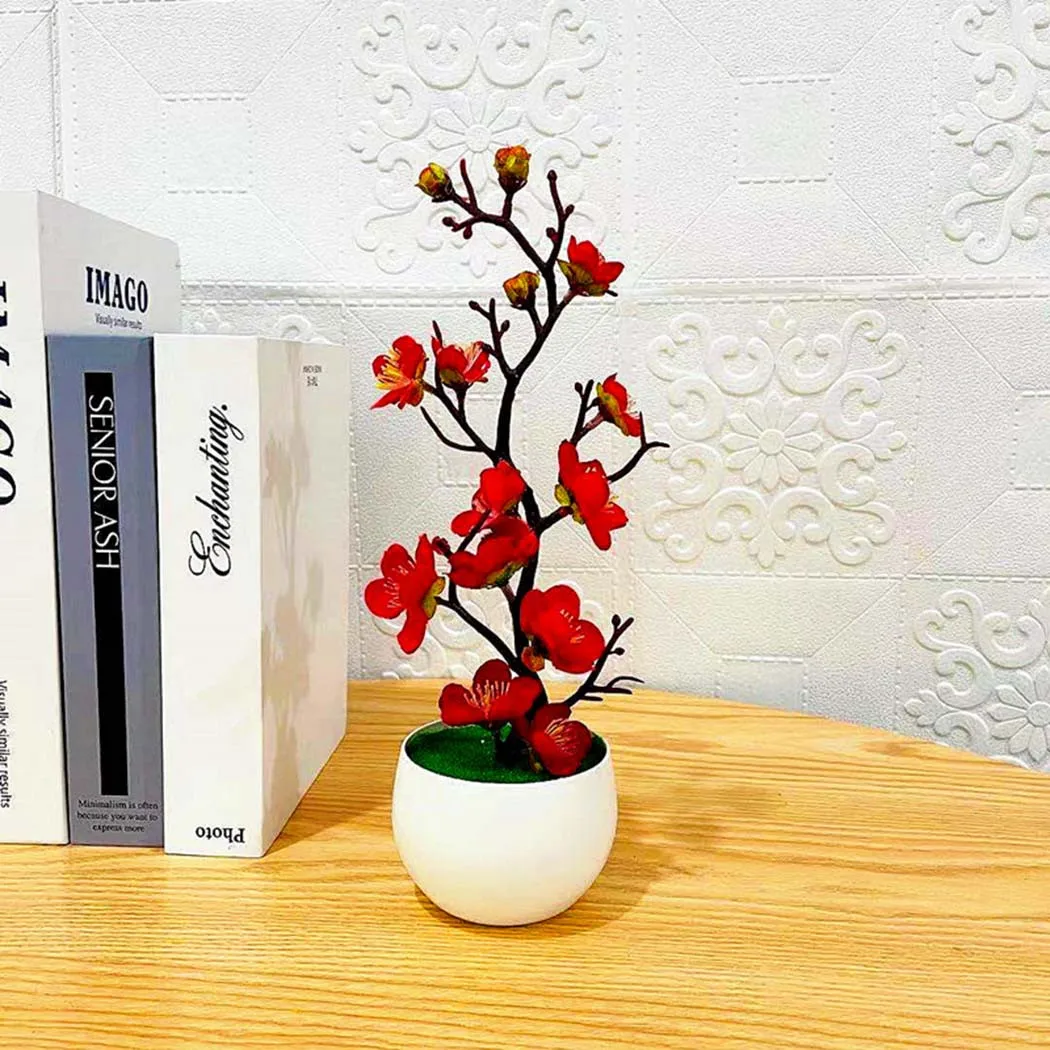 30*11cm Artificial Potted Flower Plum Blossom Potted Plant In Pot Fake Home Office Table Ornaments For Indoor And Outdoor Use
30*11cm Artificial Potted Flower Plum Blossom Potted Plant In Pot Fake Home Office Table Ornaments For Indoor And Outdoor Use