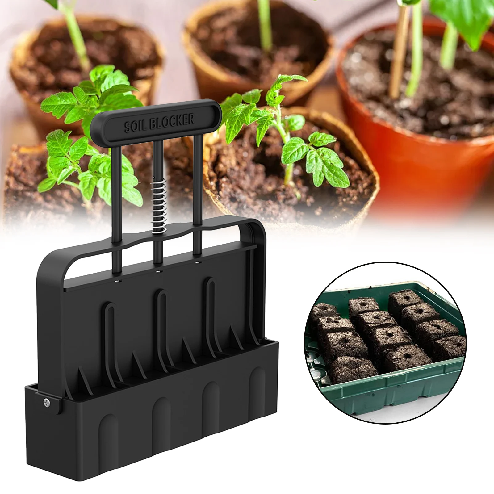 Soil Block Maker Quad Soil Blocker With Comfort-Grip Handle 2 Inches Soil Blocking Tool Garden Base Block Making Crock Making
Soil Block Maker Quad Soil Blocker With Comfort-Grip Handle 2 Inches Soil Blocking Tool Garden Base Block Making Crock Making