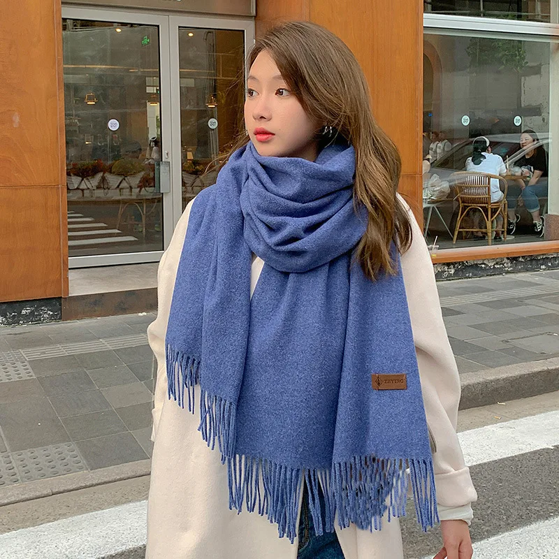 2022 Winter Cashmere Scarf Women Thick Warm Pashmina Shawls Wraps Solid Color Tassel Lady Blanket Echarpe Bufanda Hijab
2022 Winter Cashmere Scarf Women Thick Warm Pashmina Shawls Wraps Solid Color Tassel Lady Blanket Echarpe Bufanda Hijab