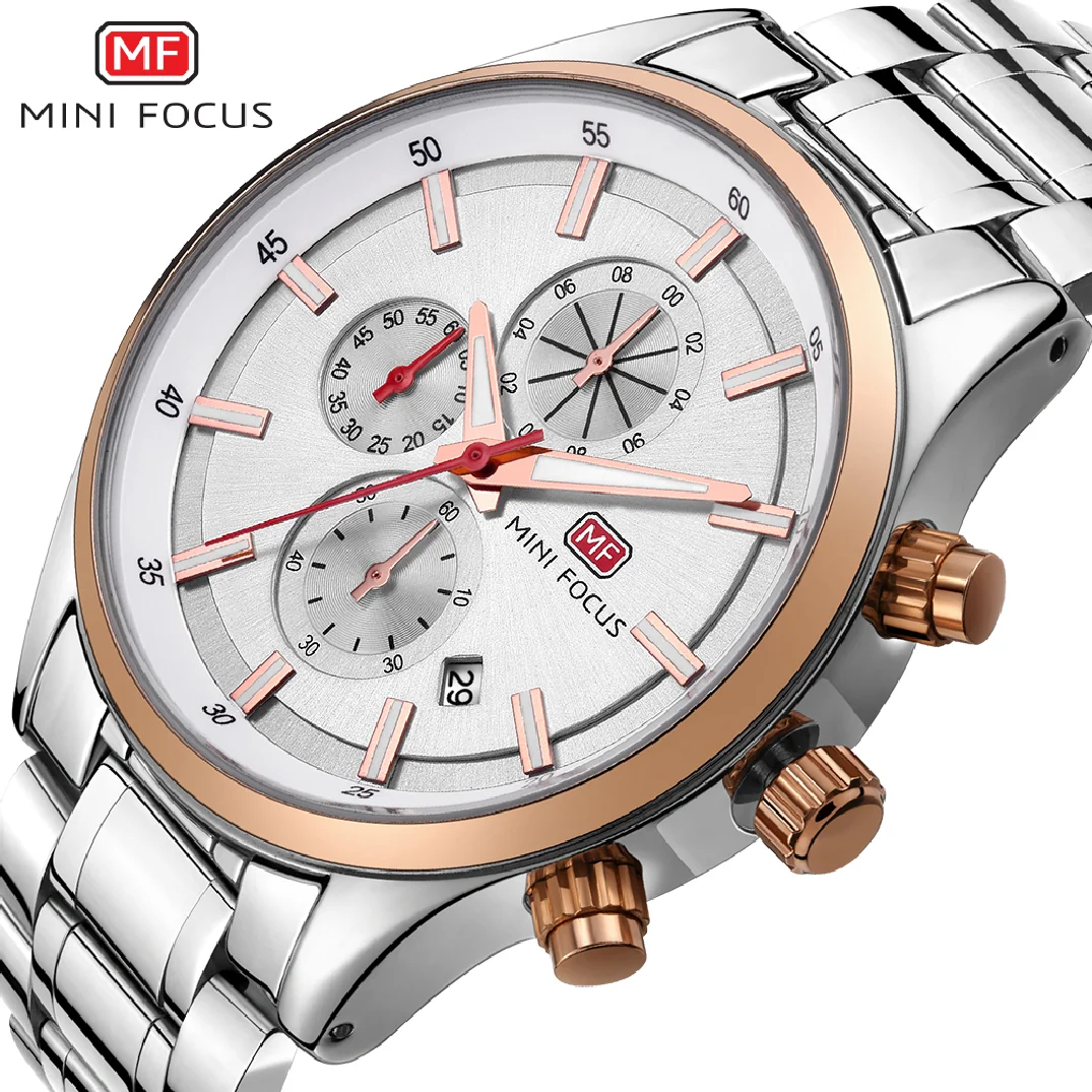 MINI FOCUS Fashion Mens Watches Business Quartz Male Watch Stainless Steell Date Display Men Wristwatches Relogio Masculino
MINI FOCUS Fashion Mens Watches Business Quartz Male Watch Stainless Steell Date Display Men Wristwatches Relogio Masculino