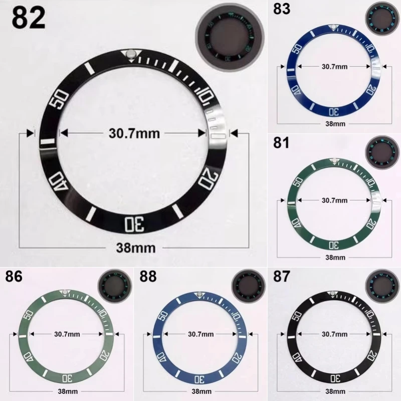MOD Accessories 38mm*30.7mm Blue Green Luminous Ceramic Bezel Watch Bezel Inste Fit for 40mm 41mm Case
MOD Accessories 38mm*30.7mm Blue Green Luminous Ceramic Bezel Watch Bezel Inste Fit for 40mm 41mm Case