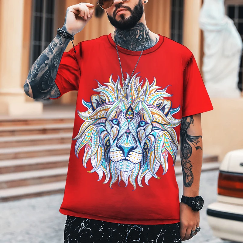 Lion Print 3D T-shirt Men's Fashion Casual Brand Clothing 2022 Plus Size Футболки С Коротким Рукавом Roupas Masculinas
Lion Print 3D T-shirt Men's Fashion Casual Brand Clothing 2022 Plus Size Футболки С Коротким Рукавом Roupas Masculinas