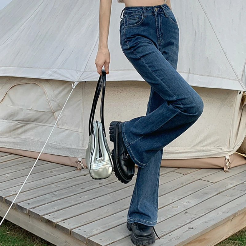 Casual Vintage Jeans Women Autumn Light Blue Denim High-waisted Skinny Jeans Fashion Straight Flare Pants Vaqueros Mujer 24372
Casual Vintage Jeans Women Autumn Light Blue Denim High-waisted Skinny Jeans Fashion Straight Flare Pants Vaqueros Mujer 24372
