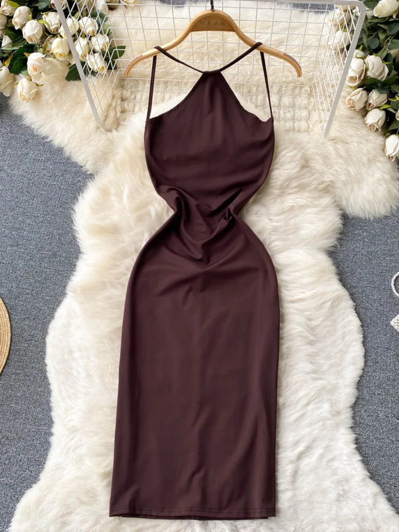 Женское облегающее вечернее платье миди на бретелях-спагетти, платье без рукавов с открытой спиной, облегающее платье для ночного клуба, пл...
Женское облегающее вечернее платье миди на бретелях-спагетти, платье без рукавов с открытой спиной, облегающее платье для ночного клуба, пл...