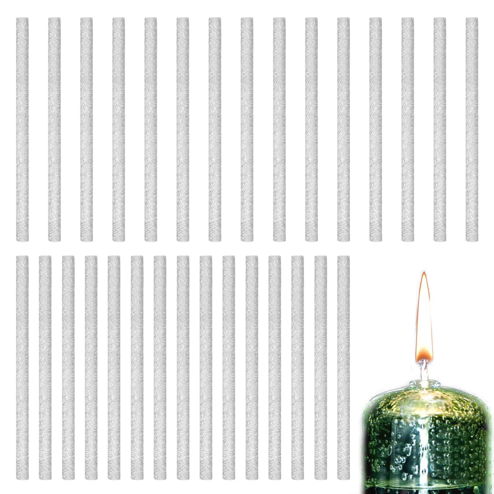 30-Pieces Torch Wicks Long Life Fiberglass Replacement Wicks DIY Wine Bottle Oil Lamp Wicks For Patio Lighting Garden Lights
30-Pieces Torch Wicks Long Life Fiberglass Replacement Wicks DIY Wine Bottle Oil Lamp Wicks For Patio Lighting Garden Lights