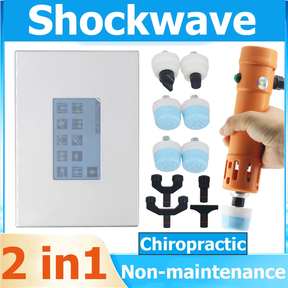 

Хиропрактика Shockwave, регулирующий инструмент 2 в 1, лечебный Массажер для облегчения боли, расслабления мышц тела, устройство для ударно-волно...