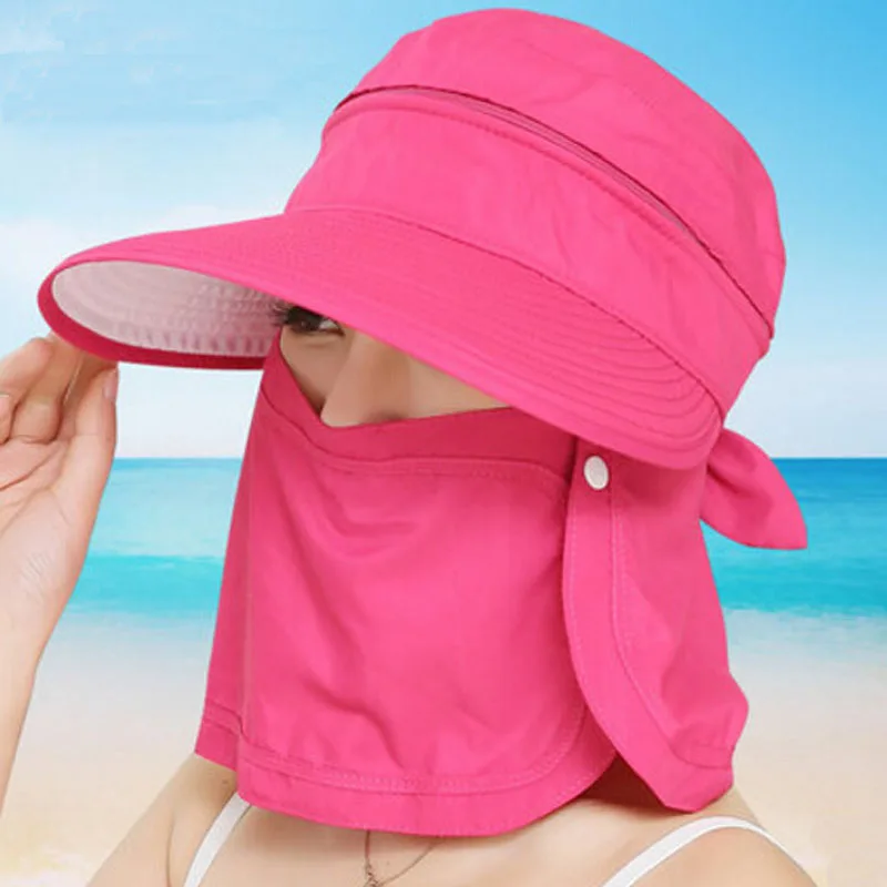 Women's Foldable Sun Hat UV Protection Wide Brim Sun Hat Face Neck Protection Summer Hat Beach Dual use F0127
Women's Foldable Sun Hat UV Protection Wide Brim Sun Hat Face Neck Protection Summer Hat Beach Dual use F0127