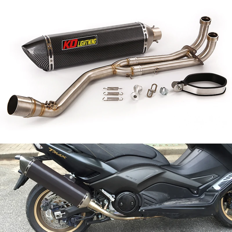 For Yamaha XP 500 530 TMAX 2008-2016 Full Exhaust System Header Link Pipe 51mm Muffler Escape with Removable DB Killer 570MM
For Yamaha XP 500 530 TMAX 2008-2016 Full Exhaust System Header Link Pipe 51mm Muffler Escape with Removable DB Killer 570MM