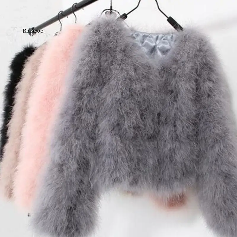 sexy Ostrich wool turkey real fur women black coat genuine feather short 5XL,7XL winter festival long sleeve jacket
sexy Ostrich wool turkey real fur women black coat genuine feather short 5XL,7XL winter festival long sleeve jacket