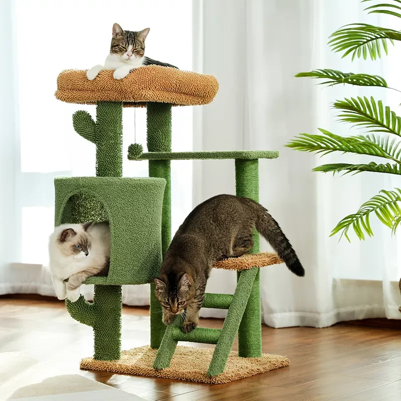 2023New Cat Tree Tower Cactus with Condo and Scratching Posts Tree for Kittens Tall Cat Climbing Stand for Indoor Cats Play Hous
2023New Cat Tree Tower Cactus with Condo and Scratching Posts Tree for Kittens Tall Cat Climbing Stand for Indoor Cats Play Hous