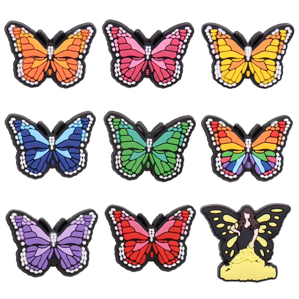 1-9Pcs Cartoon Butterfly Insect Animals Croc Jibz Shoes Charms PVC Garden Shoes Accessories Decorations DIY Backpack Wristbands
1-9Pcs Cartoon Butterfly Insect Animals Croc Jibz Shoes Charms PVC Garden Shoes Accessories Decorations DIY Backpack Wristbands