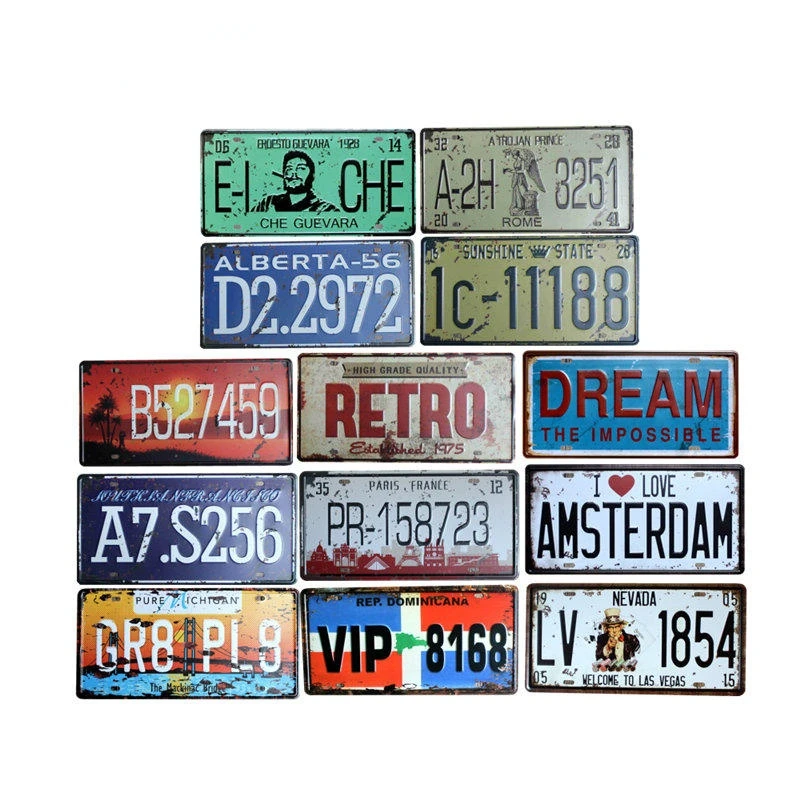 France Car License Plate Number Plaque Metal Vintage Tin Sign Bar Decoration Metal Poster Home Decor 15x30cm
France Car License Plate Number Plaque Metal Vintage Tin Sign Bar Decoration Metal Poster Home Decor 15x30cm