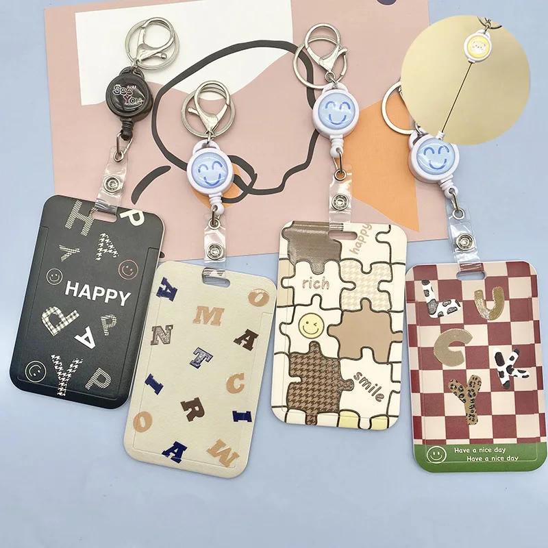 Simple letter Card Holder Campus Student ID Card Meal Card bus card Access Control ABS Plastic Telescopic Belt Card Cover
Simple letter Card Holder Campus Student ID Card Meal Card bus card Access Control ABS Plastic Telescopic Belt Card Cover