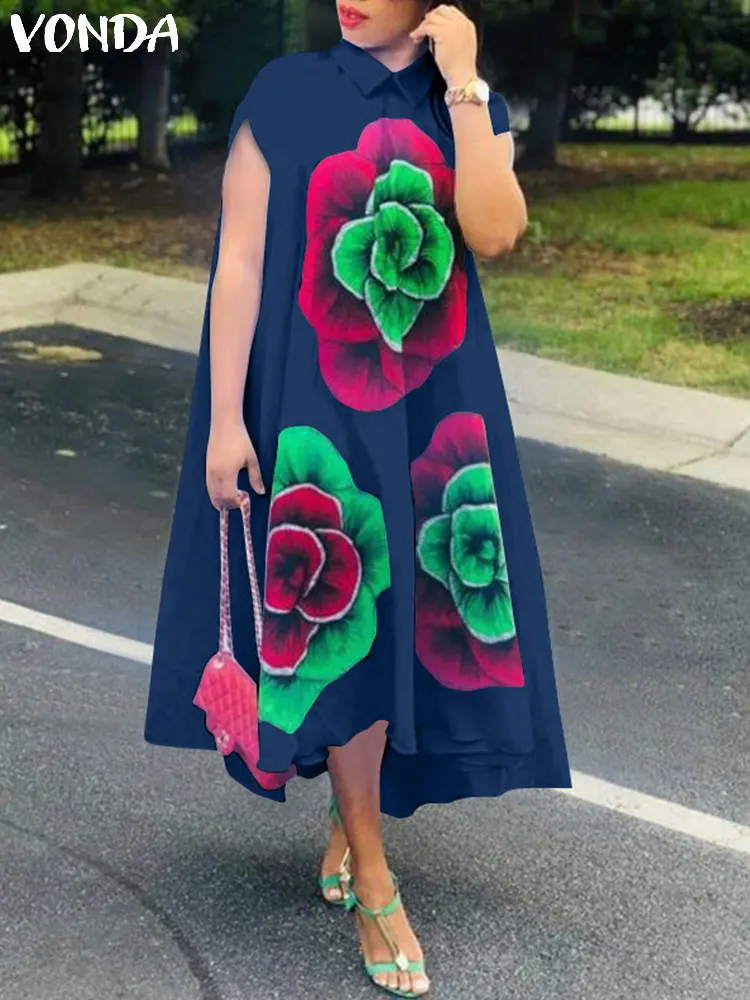 Party Dress VONDA 2022 Summer Women Bohemian Vintage Short Sleeve Floral Print Dress Beach Sundress Casual Loose Midi Robe Femme
Party Dress VONDA 2022 Summer Women Bohemian Vintage Short Sleeve Floral Print Dress Beach Sundress Casual Loose Midi Robe Femme
