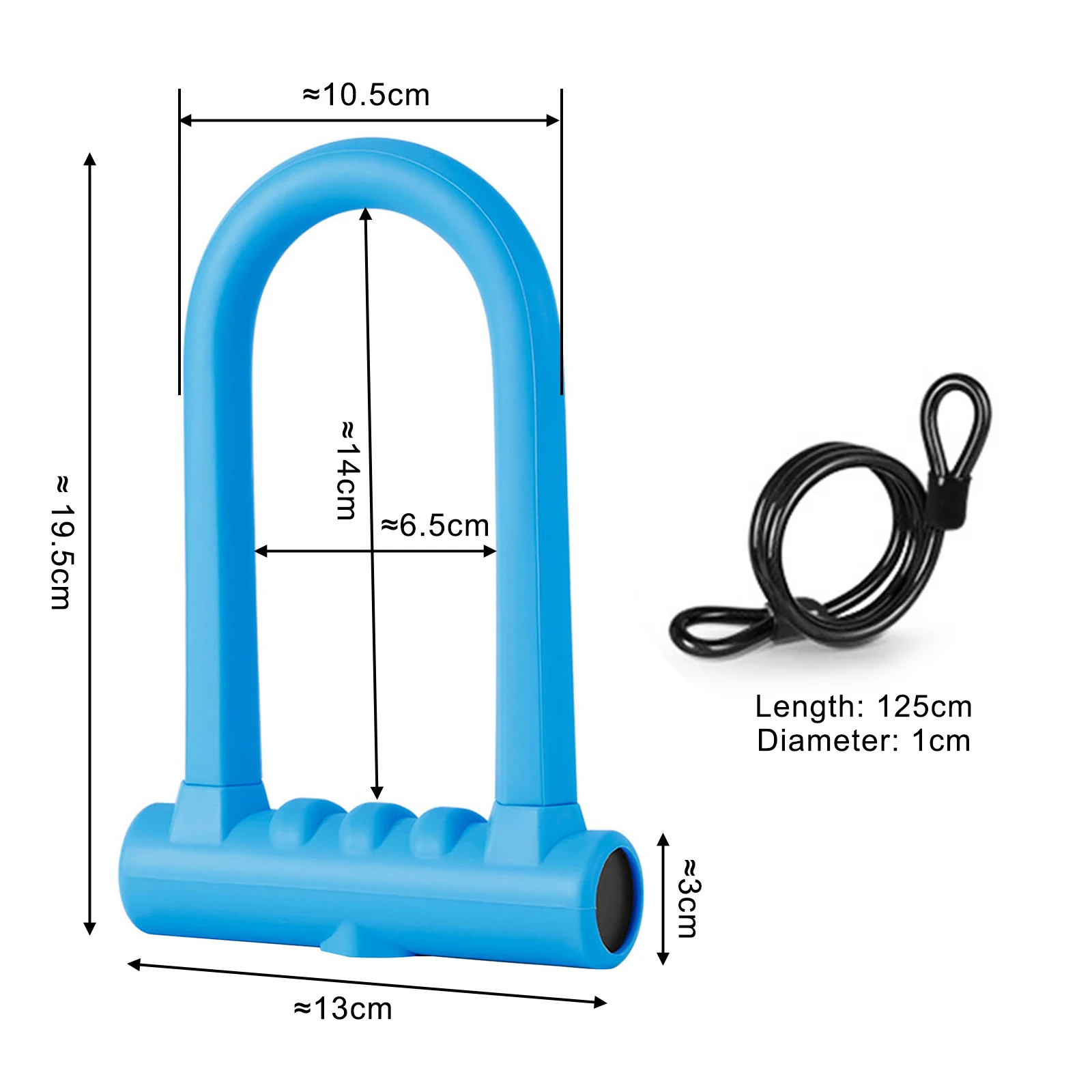 Silicone Bicycle U-Lock With Steel Cable And Mounting Bracket Set MTB Road Bike Padlock Scooter Cycling Lock Bicycle Accessories
Silicone Bicycle U-Lock With Steel Cable And Mounting Bracket Set MTB Road Bike Padlock Scooter Cycling Lock Bicycle Accessories