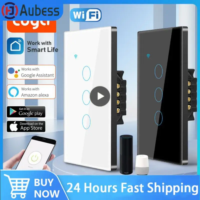 Neutral Wire Single Fire Switch Smart Home Easy Setting Up Light Wall Button Voice Control Three Control Methods Touch Switch
Neutral Wire Single Fire Switch Smart Home Easy Setting Up Light Wall Button Voice Control Three Control Methods Touch Switch